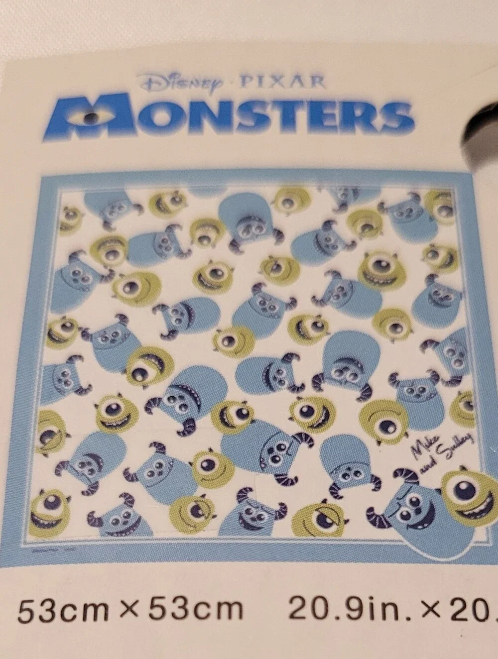 NWT Monsters Inc. Kids Blue & Yellow Bandanna